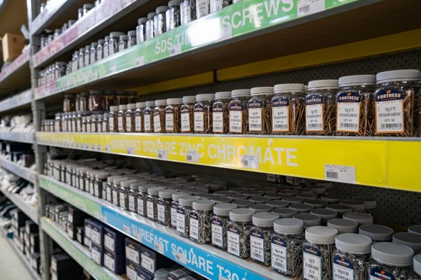 The VIP Trade store in Bromley, Christchurch have a large range of hardware products from nails and screws
