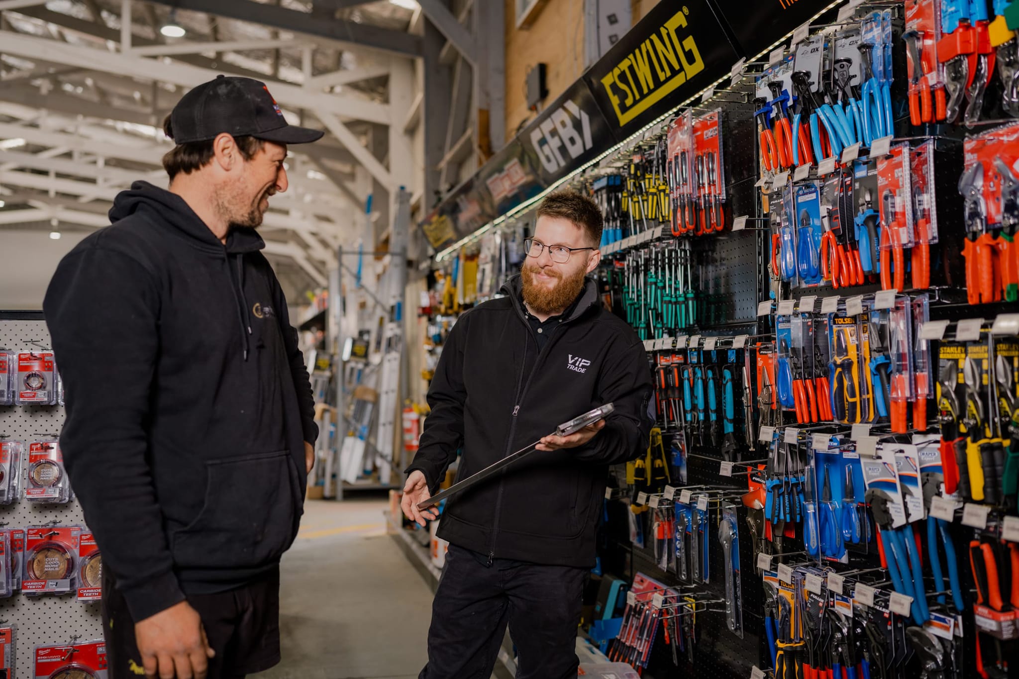VIP Trade in Christchurch have a range of hand tools from staple and rivet guns to files and chisels